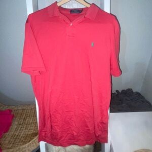Polo Ralph Lauren Red Cotton Polo Shirt – Size L